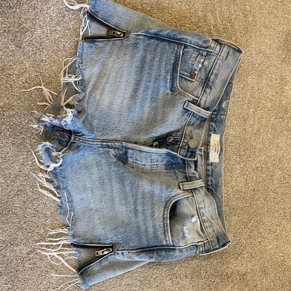 Levi’s shorts with zips on sides
